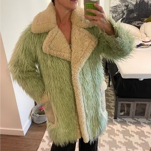 Coach Runway Furry Coat